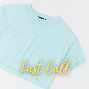 Urban Outfitters Cropped Tee - Aqua